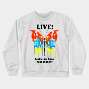 Watercolour Butterfly dripping Crewneck Sweatshirt